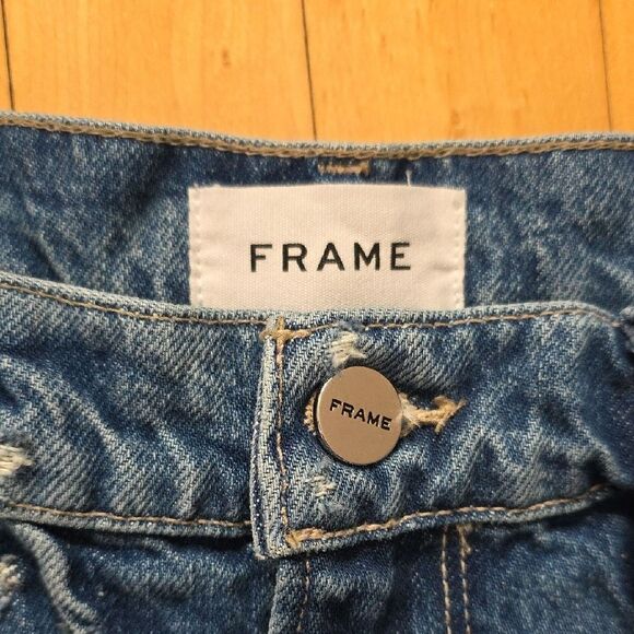 Frame Denim Blue Ankle & Cropped Jeans - Picture 2 of 12